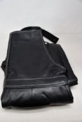 A pair of women's as new Claudie Pierlot Leather Overalls in black (FR38).
