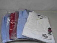 Four as new Ralph Lauren items of clothing to include 1x M Classics Exclusive RL Bear Polo in