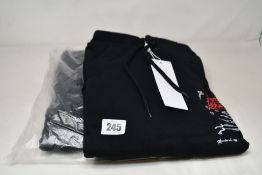 Two men's as new Soulland André Saraiva Eugene Hoodies in black (M).