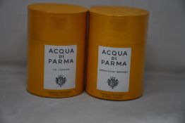Two as new Acqua Di Parma Scented Candles: Aperitivo In Terrazza and Oh L'Amore (200g).
