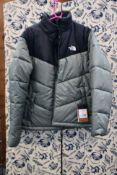 An as new North Face Nuptsez down jacket Grey Heather (Size M).