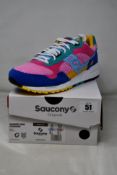A pair of boxed as new Saucony Shadow 5000 Patchwork Sneakers - Multi (UK M 7, W 7.5).