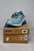 Two pairs of women's as new Asics GT1000-11 Trainers in Sage/Soothing Sea (Sizes 2x UK 5.5).