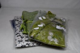 Four items of women's as new clothing by Gudrun Sjoden: Two Neha Tank Tops (Natural and blue/lilac