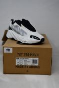 A pair of boxed as new Adidas Yeezy 700 MNVN Analog/Analog/Analog originals (Size UK 3 1/2).