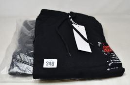 Two men's as new Soulland André Saraiva Eugene Hoodies in black (M).