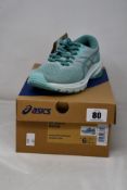 Two pairs of women's as new Asics GT1000-11 Trainers in Sage/Soothing Sea (Sizes 1x UK 4 and 1x UK