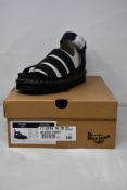 A pair of women's boxed as new Dr. Martens Blair Sandals in black (UK 6).
