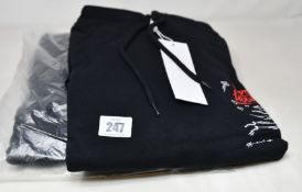 Two men's as new Soulland André Saraiva Eugene Hoodies in black (M).