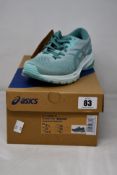 Two pairs of women's as new Asics GT1000-11 Trainers in Sage/Soothing Sea (Sizes 2x UK 5.5).