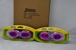 Thirty six as new Zoggs Little Ripper Swimming Goggles in pink.