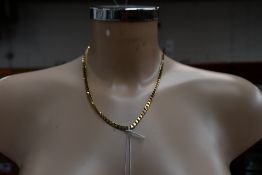 A 9ct gold link chain, 48cm, weighing 8.22g.