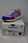 A pair of boxed as new Saucony Shadow 5000 Patchwork Sneakers - Multi (UK M 6, W 6.5).