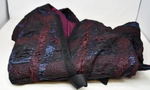 An as new Amanda Wakely Cloque Dress in Midnight Multi (Size 14).