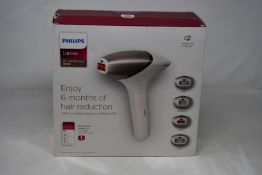 A boxed as new Philips Lumea IPL Hair Removal 9000 Device (BR1958).