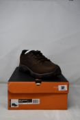 A pair of boxed as new Merrell Moab Adventure Lace Waterproof Walking Shoes - Dark Earth (UK 11.5).