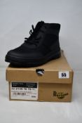 A pair of boxed as new Dr. Martens Bonny Tech Boots in black (UK 11).