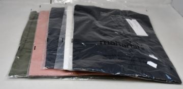 Five as new Maharishi 7012 Hemp Organic T-shirts in various colours (M).