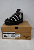 A pair of women's boxed as new Dr. Martens Blair Sandals in black (UK 6).