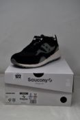 Two pairs of boxed as new Saucony Shadow 6000 Sneakers - Black (UK M 11, W 11.5).