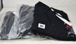 Three men's as new Soulland André Saraiva Eugene Hoodies in black (S, M, L).