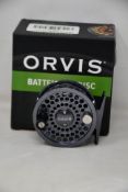 A boxed as new Orvis Battenkill Disc Fly Reel.
