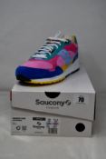 A pair of boxed as new Saucony Shadow 5000 Patchwork Sneakers - Multi (UK M 9, W 9.5).