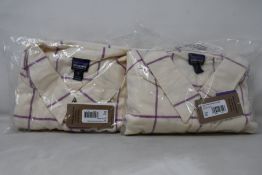 Five women's as new Patagonia Organic Cotton MW Fjord Flannel Shirts - Woodland: Natural (Long