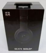 A boxed of new pair of Beats Solo³ Bluetooth Wireless On-ear Headphones in Black (Grade A+, box seal