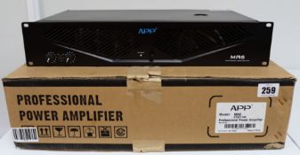 A boxed as new APP MA6 Professional Power Amplifier (P/N: 01501148 AC 220V) (Box opened).
