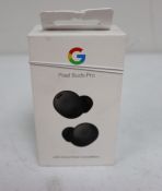 A boxed as new pair of Google Pixel Buds Pro In-Ear Wireless Earbuds in Charcoal (Box sealed, some d