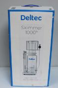 A boxed as new Deltec 1000ix 600-1000L Aquarium Protein Skimmer (Box opened, some damage to box) (EA