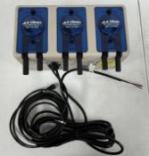 A pre-owned Hydro Systems JLA 3 Pump Total Eclipse Liquid Laundry Supply Dispenser (HYDSPL0111) with