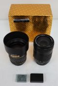 A pre-owned Samyang 85mm F1.4 Aspherical IF Lens, a pre-owned Canon EF-S 18-135mm f/3.5-5.6 IS Zoom