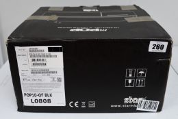 A boxed as new Star Micronics mPOP Combined Thermal Receipt Printer and Cash Drawer in Black (M/N: P