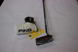 An as new Ping Kushin 4 Putter Golf Club, Right-handed.