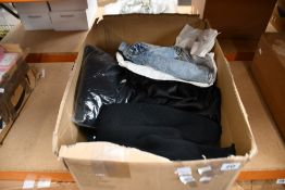 Six items of women's as new clothing including High Neck Lorena Dress in black from 'The Doll's