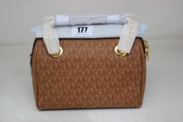 An as new Michael Kors Blair Extra Small Logo Satchel.