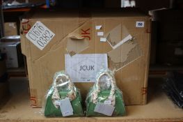 Approximately forty five as new Fable Mini Structured Tote Bags - Green.