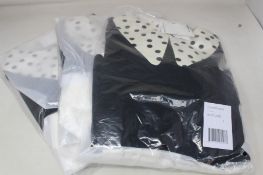 Three women's as new Claudie Pierlot Two-Tone Jumpers with removable collars (2 x T 2, 1 x T 3).