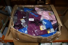 A large quantity of as new Smart Classic Scrub and Mock Wrap Uniform Tops, Colours include Ciel,
