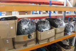 A large quantity of pre-owned belts.