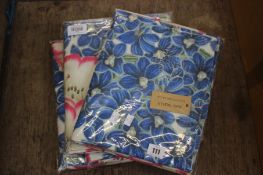 Four as new John Derian for Designers Guild Rhododendron throws (4 x 130 x 180).