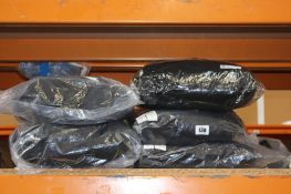 Five women's as new Joseph Brushed Flannel Carah Coats - Black (2 x 36 and 3 x 42).