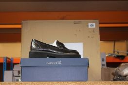 Six pairs of women's boxed as new Caprice Moccasins in grey/blue (Various sizes).