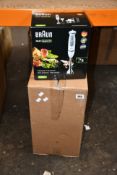 Three boxed as new Braun Multi Quick 5V hand blenders.