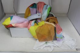 A Dolls House Mixed Pastel Printed Chiffon maxi dress (Size L).