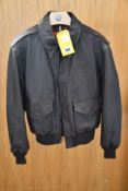 A Cooper Original Type A-2 Goatskin Leather Jacket, possibly pre-owned (Size 38R).