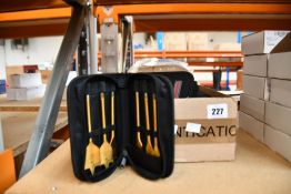 Twenty one Duotool 6-piece drill hole bore sets.