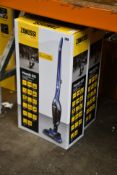 Two boxed as new Zanussi Blue Handy Go 2 in 1, rechargeable cordless vacuum cleaners (ZANDX75BL).